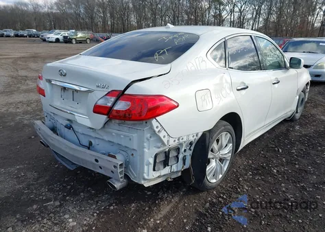 2011 Infiniti M37X из США, поврежденный, VIN JN1BY1AR2BM371986